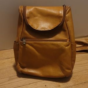 mini leather backpack